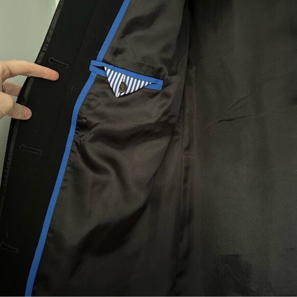 J. Crew Women’s Size 4 Classic Lady Wool Coat Italian Double Cloth Black Belt - Picture 2 of 4